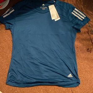 Adidas running own the run tee womens L brand new with tags